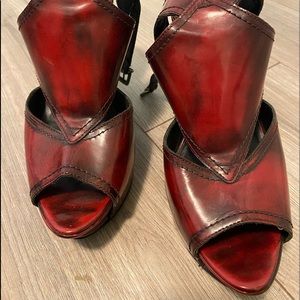 Pliner red heels worn once